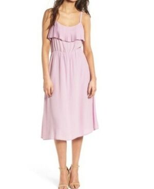 NEW! LEITH Ruffle Accented Sleeveless Dress Medium.